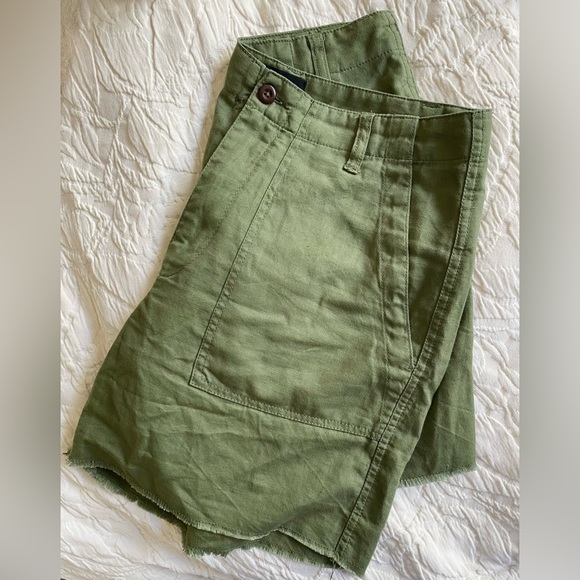 Quiksilver Linen Shorts in Olive Size 29 - Picture 5 of 6